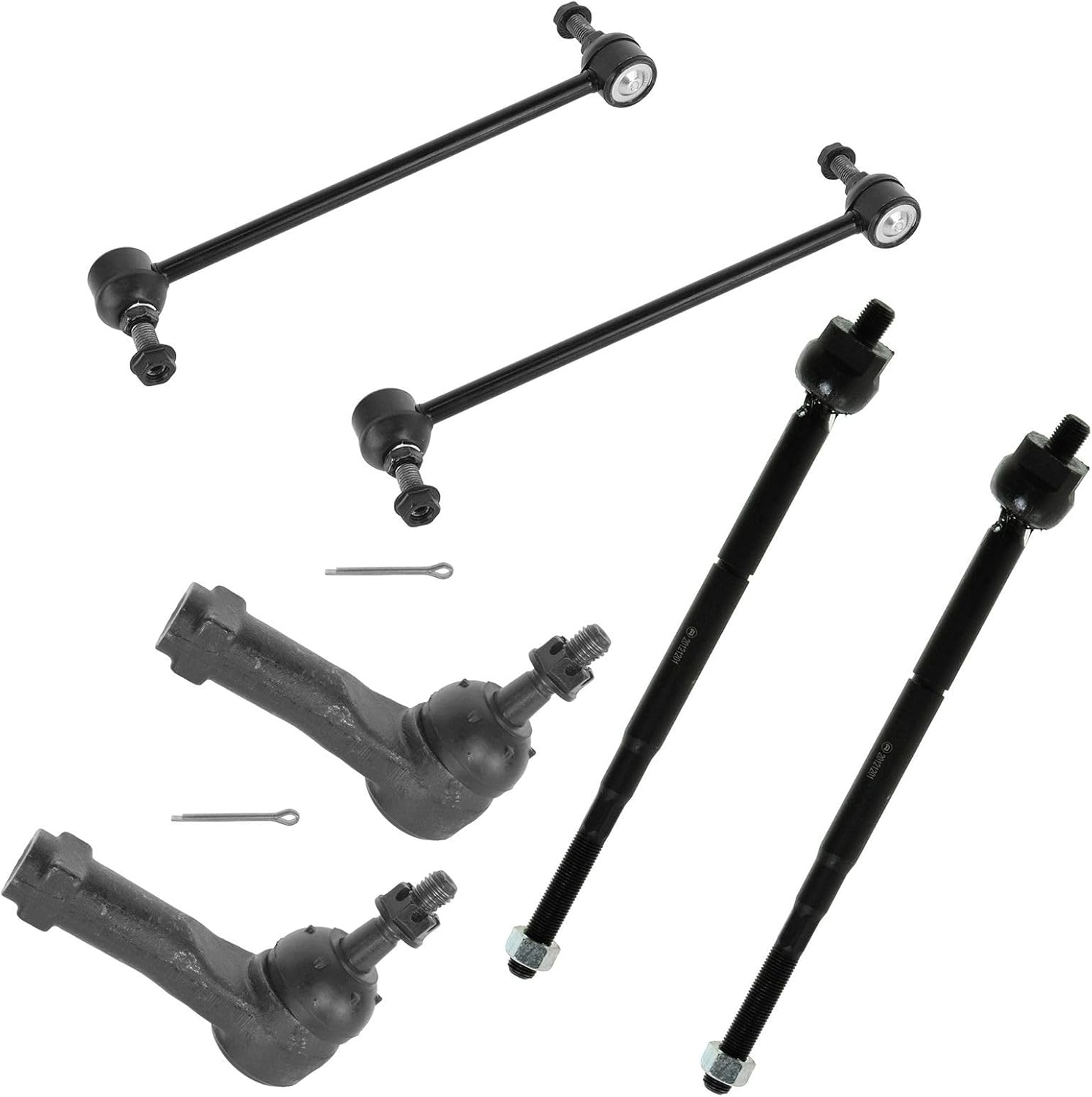 Front Steering Suspension Kit Sway Bar Link Tie Rod Compatible with 2005-2010 Chevrolet Cobalt 2006-2011 HHR 2007-2009 Pontiac G5 2003-2007 Saturn Ion