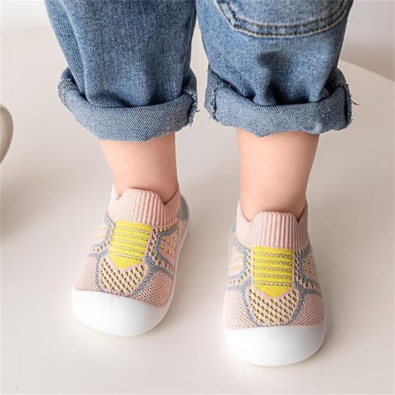 Boy's Girl's Lightweight Fashion Non Slip Sport Shoes for Spring Autumn Outdoor Playing Games Climbing Trekking Jogging Pink Toddler 7