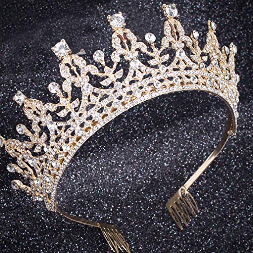 Tiaras and Crowns for Women, Crowns for Women Girls, Tiara Crown with Comb, Princess Crown, Crystal Rhinestone Tiaras and Crowns for Birthday Wedding Prom Bridal Party Halloween Costume