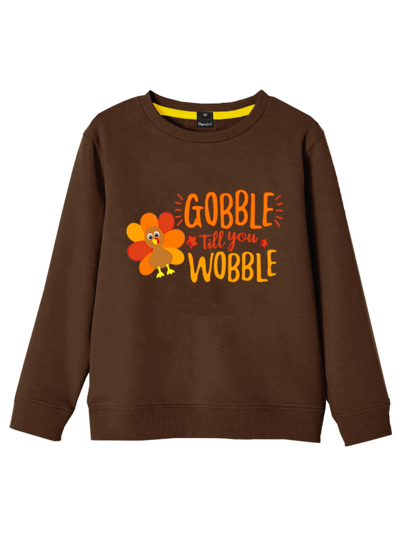 Remimi Kids Halloween Sweatshirt Long Sleeve Thanksgiving Tops 3-14 Years