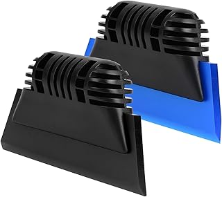 EHDIS Window Tint Tool 5-inch Rubber Window Squeegee Set 2PCS Non-Slip Handy Tint Squeegee for Window Tinting,Vinyl WrapApplicator Household Shower,Mirror,Glass Window Cleaning Water Wiper Turbo Scraper