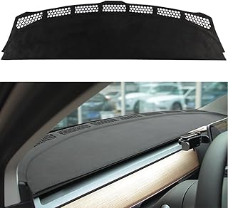 ダッシュボードカバー Tesla Model 3&Y用 スエード生地 ダッシュカバー テスラモデルY 2023 2022 2021 モデル3 2017-2023 ノングレアダッシュボードカバーマット