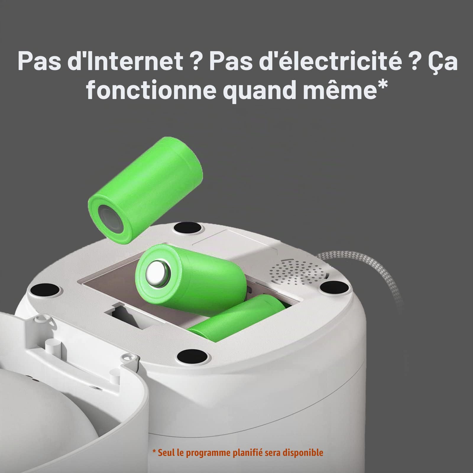 Aqara Distributeur de Croquettes Intelligent C1, Exige Aqara Zigbee 3.0 HUB, pour Les Chats et Chiens, Contrôle de Portion, Peut être contrôlé par Google, Alexa, Siri, Fonctionne avec SmartThings