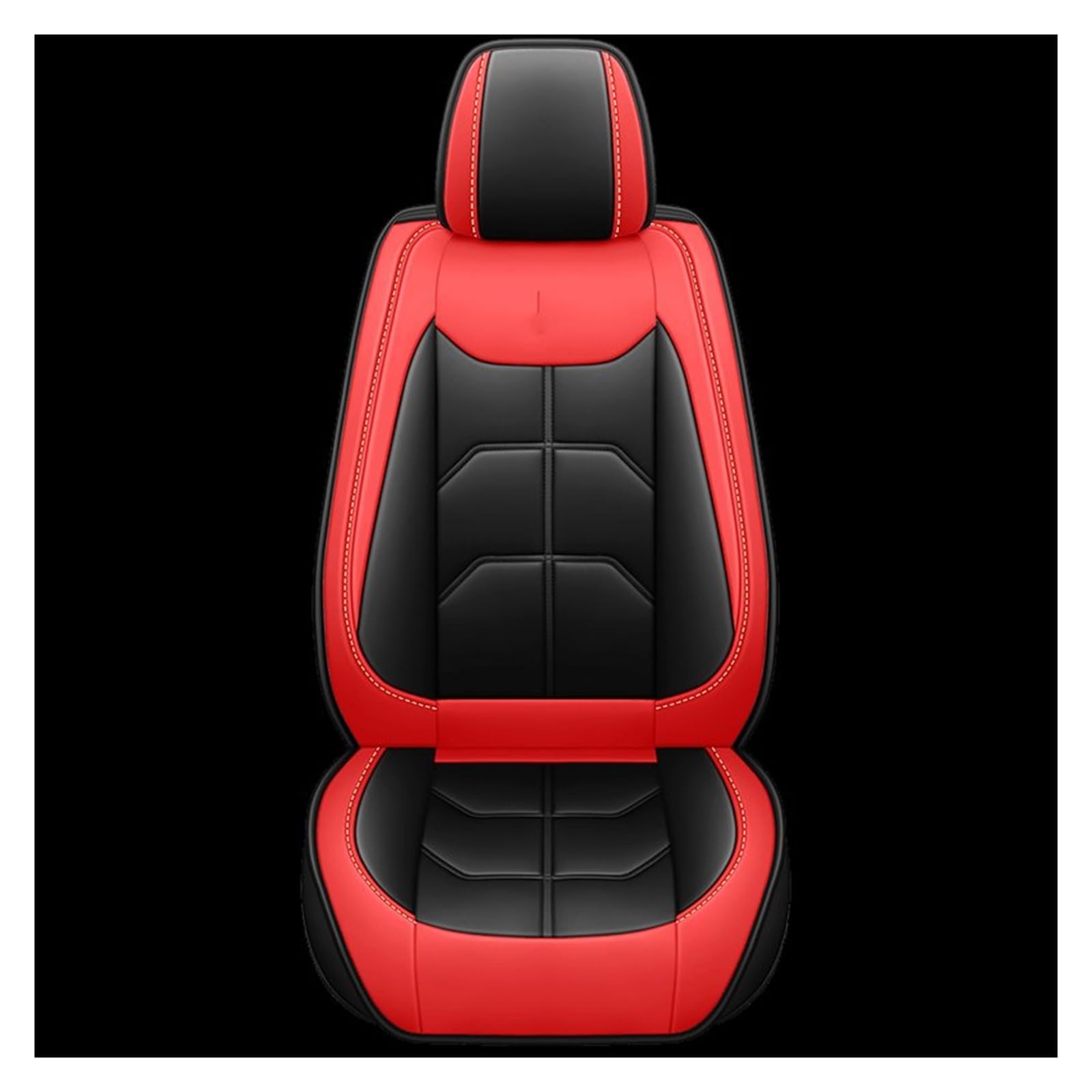Housse de siège voiture universelle cuir noir rouge pour Mitsubishi Eclipse ASX Outlander