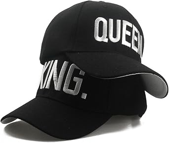 King Queen Hats Matching Snapbacks Hip Hop Hats Couples Snapback Caps Adjustable
