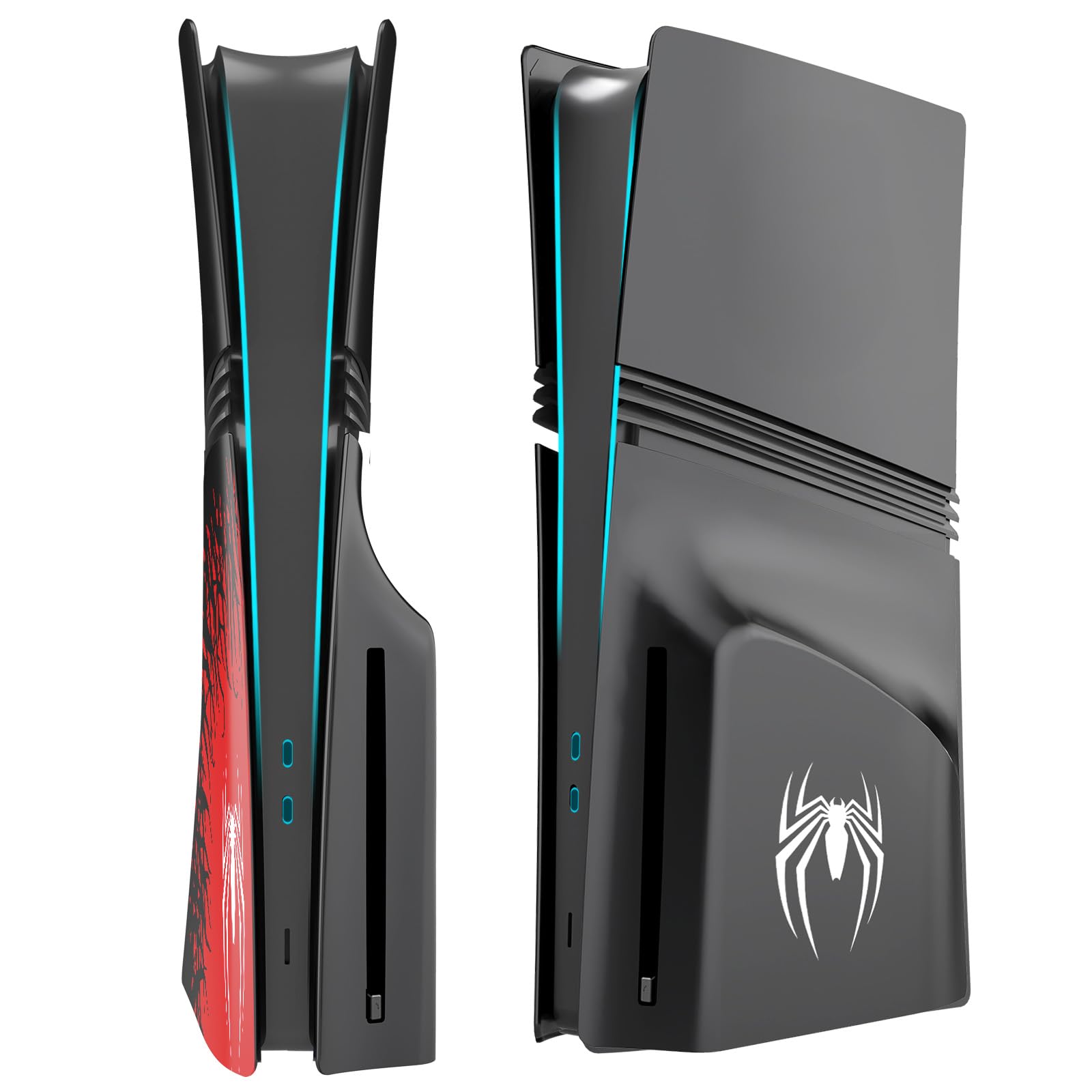 ElitePlay Spider PS5 Pro Disc Faceplates Cover Case Replacement for Playstation 5 Pro Model Disc Edition