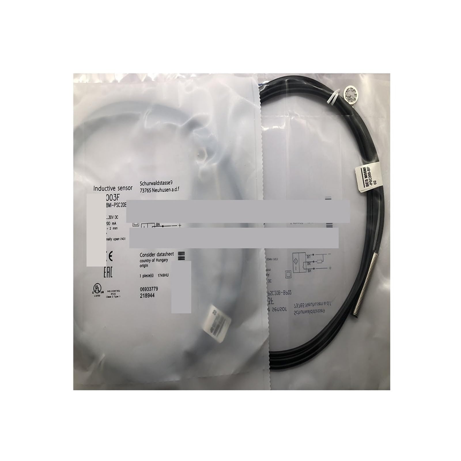 Détecteur inductif M08MI-PSC20B-BP00,2-GS04 capteur cylindrique M8 - 2