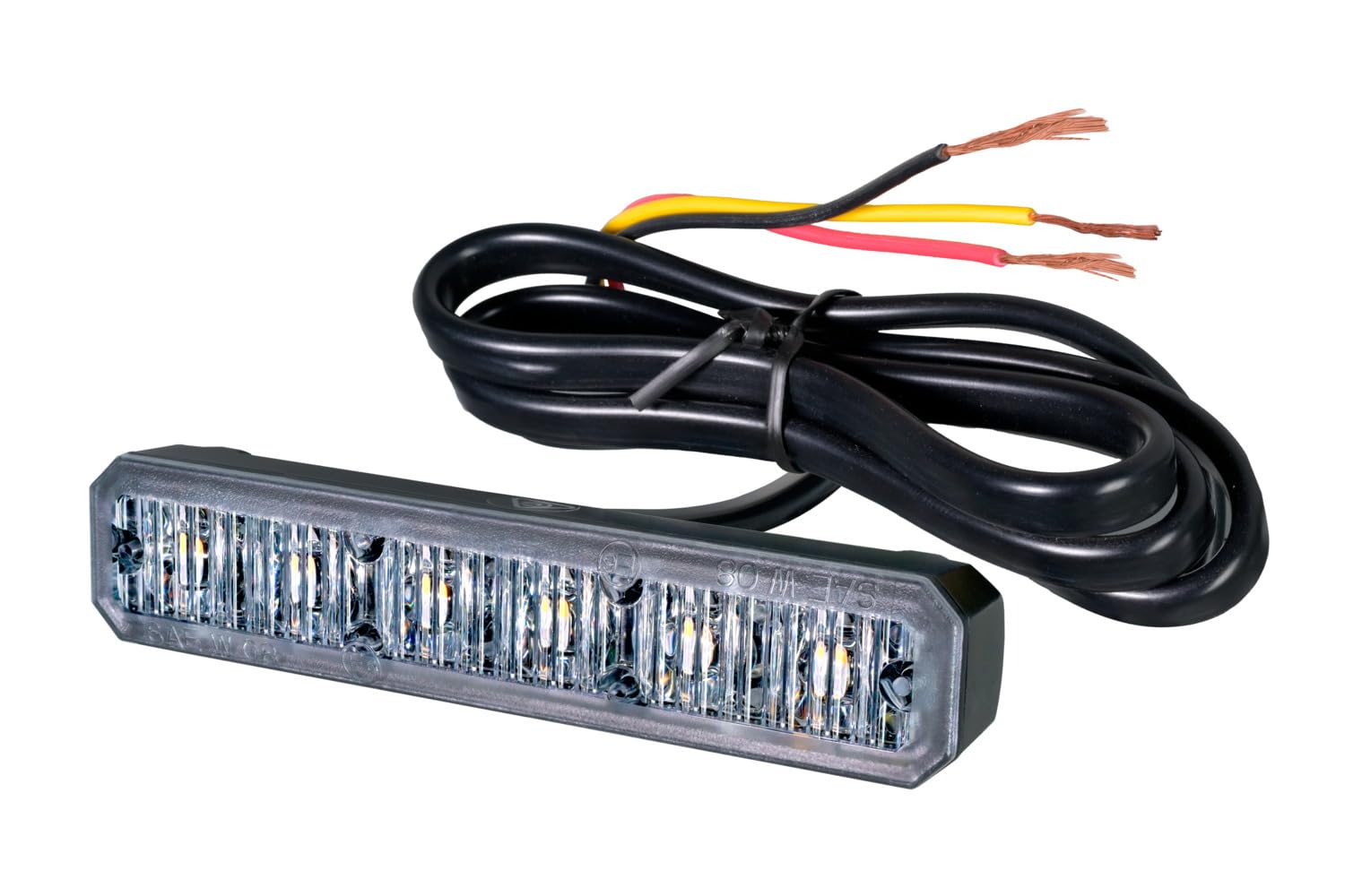 HELLA LED Światła ostrzegawcze - BST - 12V / 24V - biały - Oprawa/Połączenie śrubowe - Przewodu: 860[mm] - Wtyczki: otwarte końcówki kabla - Komplet - Ilość: 2-2XD 012 160-881