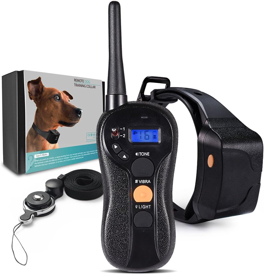 WOLFWILL Waterproof Rechargeable Humane Remote Dog Training