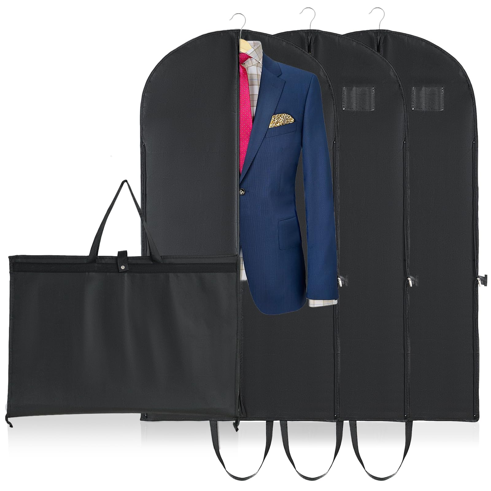 Housse de Vêtement 60 x 100 cm Housse de Voyage Pliable Anti Poussière