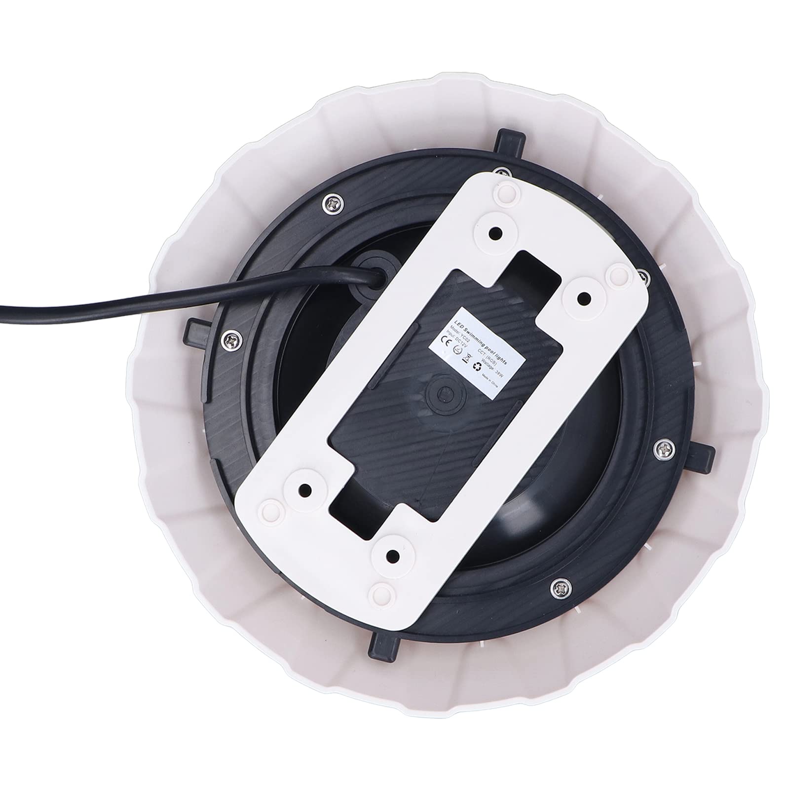 Fdit LED-Poolbeleuchtung, 38 W, RGB-Farbwechsel mit Fernbedienung, IP68 Wasserdicht für Teich, Springbrunnen und Schwimmbad