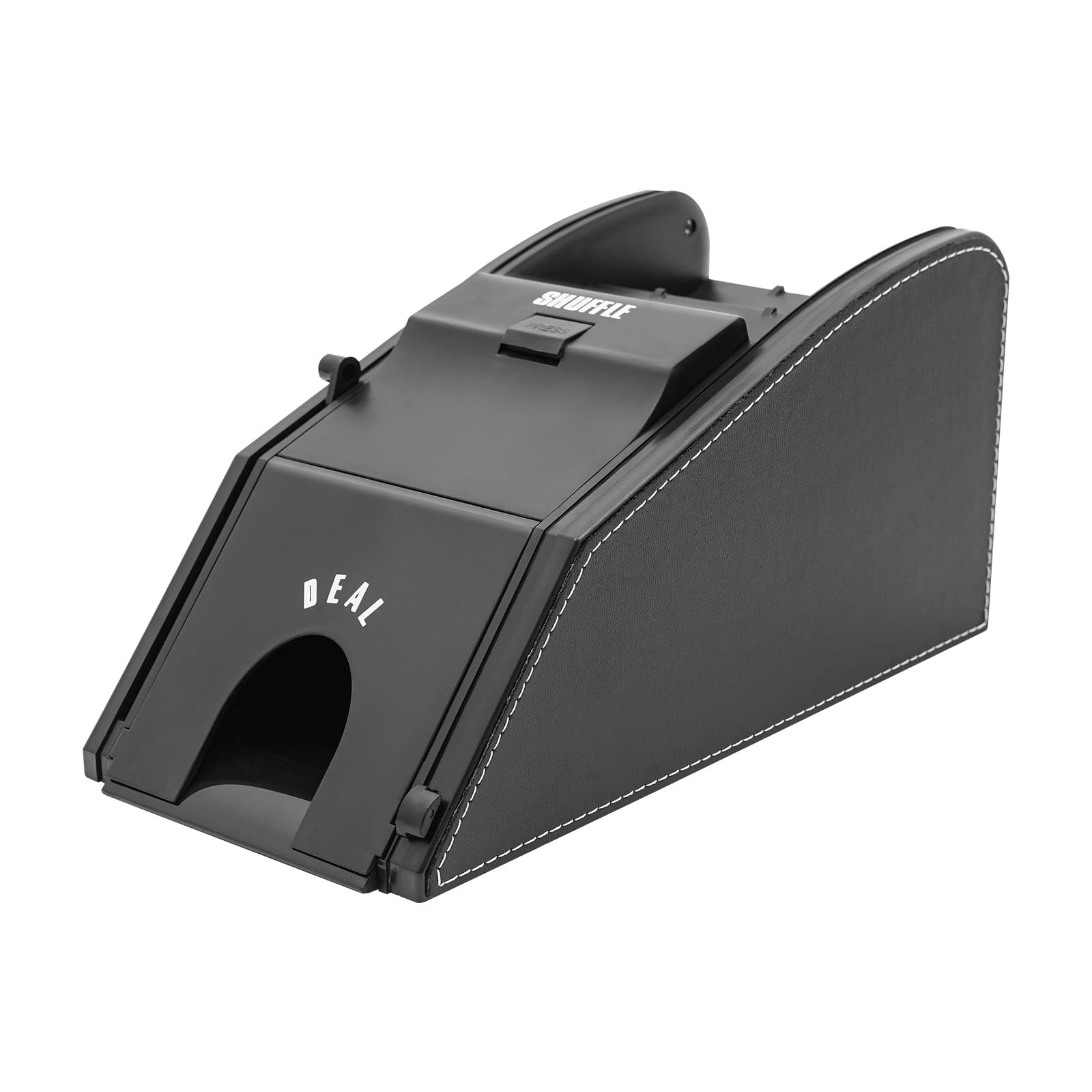 njxbrek Automatic Card Shuffler, Portable Automatic Card Shuffler, 110V 1-2 Deck Automatic Card Shuffler Electric Casino Card Shuffler for UNO, Blackjack, Texas Hold'em, Home Card Games