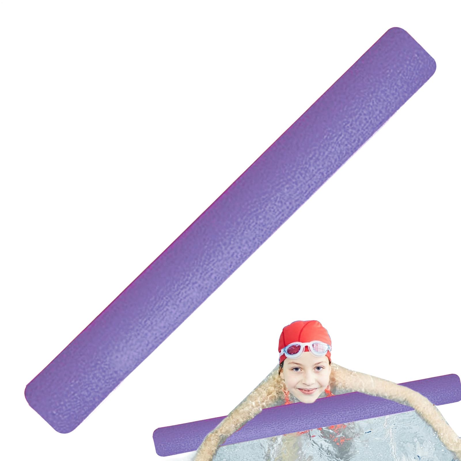Fideos de piscina,Fideos de piscina,Pasta brillante de 59 pulgadas - palo de piscina grueso y colorido, juguete flotante versátil para niños y adultos, proyectos de manualidades