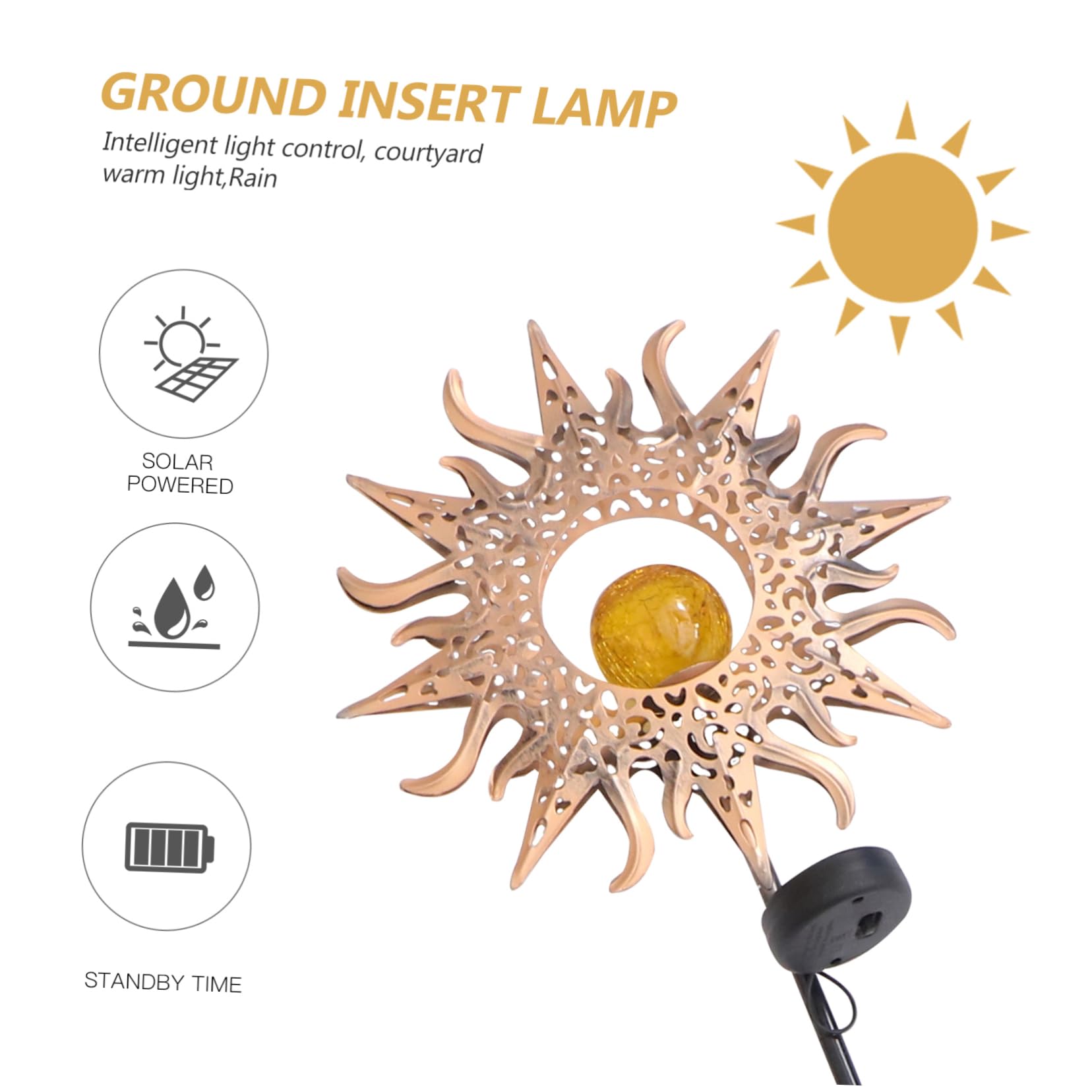 Lámpara Proyector Solar Led Hierro Para Jardín Solar Decoración Festiva