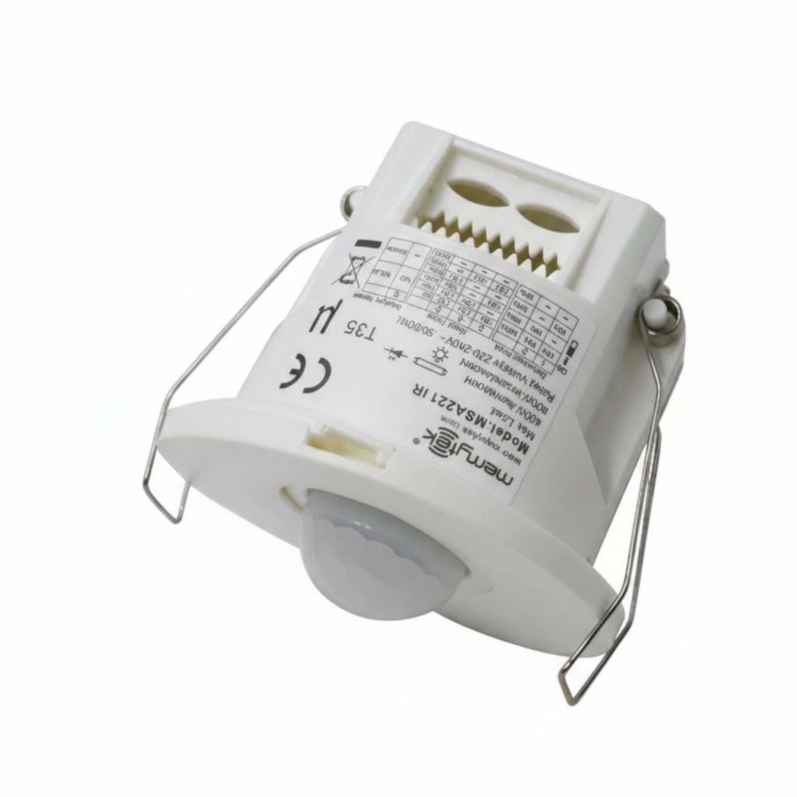 Dry Contact PIR Motion Sensor Adjustable Time Delay Ceiling PIR Sensor Indoor Use Ceiling Occupancy Sensor 6 M Sensing for Installers, Electricians, Msa221 Ir-image-17