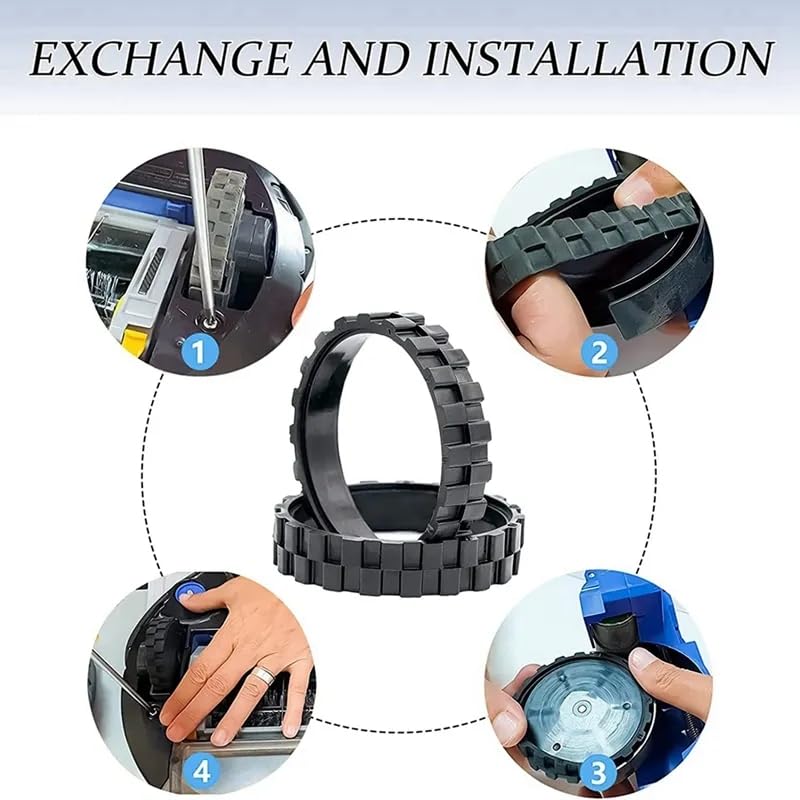 Miniatura 3 de Rueda de bola delantera y rueda motriz, compatible con IRobot Roomba S Series S9 (9150) S9+ S9 Plus (9550), accesorios de aspirador robot, piezas de