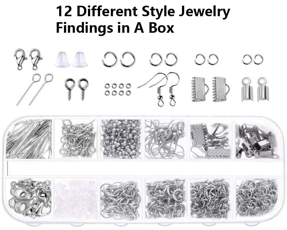 WANGCL Ensemble d'outils de fabrication de bijoux - Pince à bijoux - Outils pour la fabrication de bracelets, boucles d'oreilles, bijoux pour bricolage fait main