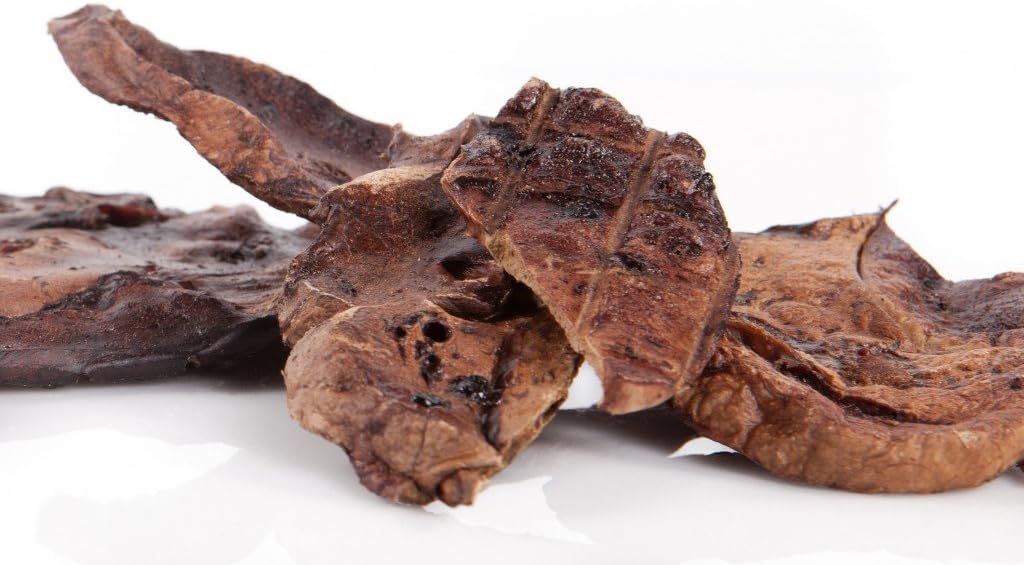 HDP Lamb Munchies Sliced Lamb Lung Similar to Baa Baa Q Made in USA Flavor:Lamb Size:1 LB