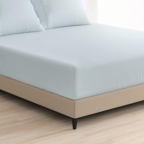 Cosy House Collection Sábana bajera ajustable de bolsillo extra profundo de la serie 1500  Sábana bajera de bolsillo profundo individual  Ultra