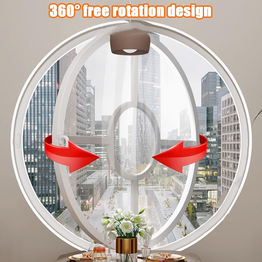 YVYKFZD Round Porthole Window, Aluminum Shed Window, 360° Rotatable ...