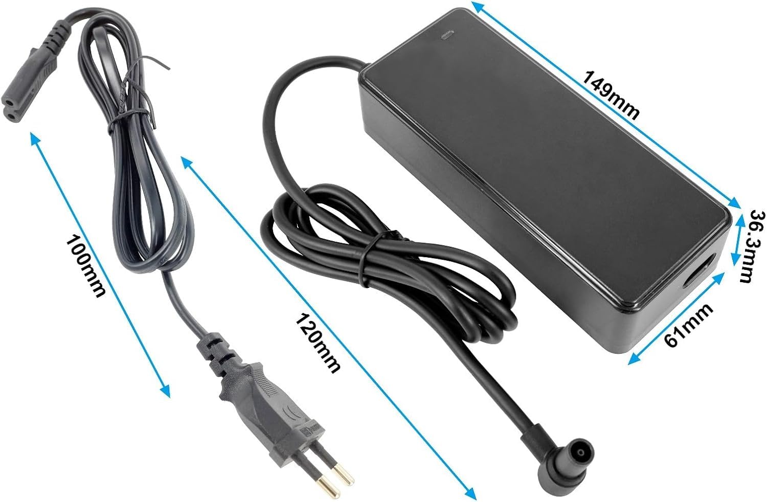 PowerSmart Chargeur 53,6 V 2 A pour scooter électrique Xiaomi 6 Pro (48 V)