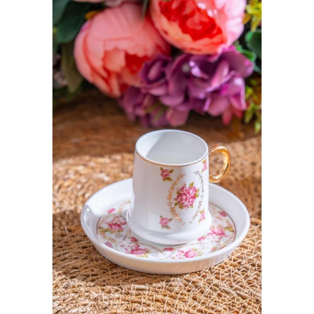 Acar Terra Rosa 6 Kişilik Kahve Fincanı Takımı - 90 ml MX-07171