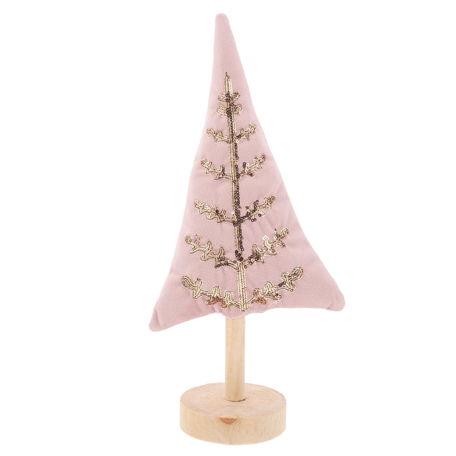 Toyvian 2 Piezas Pequeño Adorno Árbol Navidad Rosa Decoración Mesa Foto