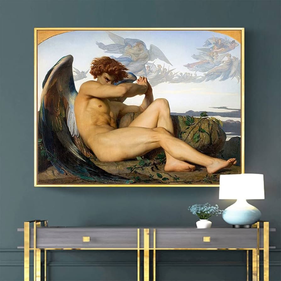 Amazon.com: Fallen Angel Alexandre Cabanel Original Print Poster