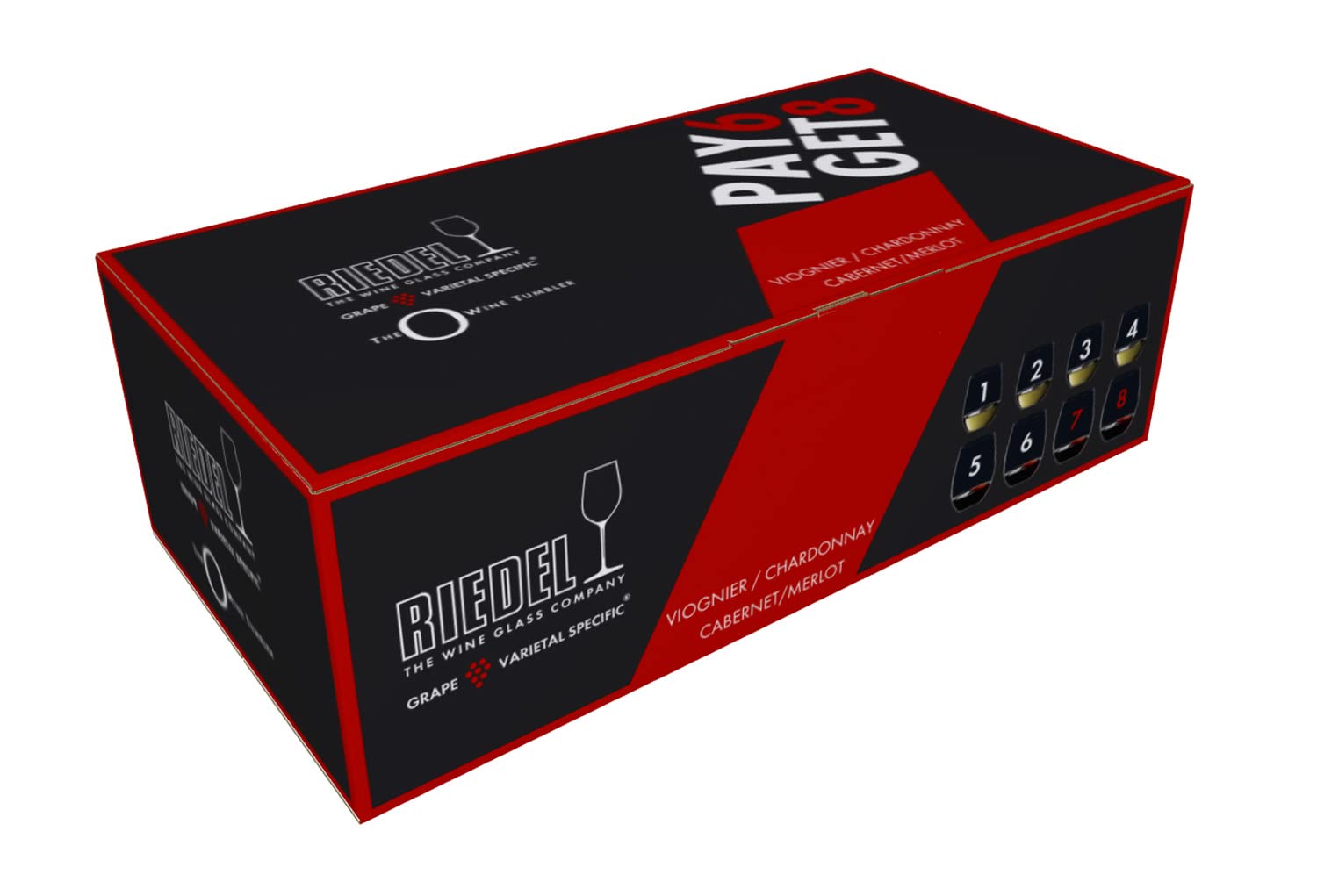 Riedel 5414/50 "O" Kauf 8 Zahl 6 4x 414/0 und 4x 414/05