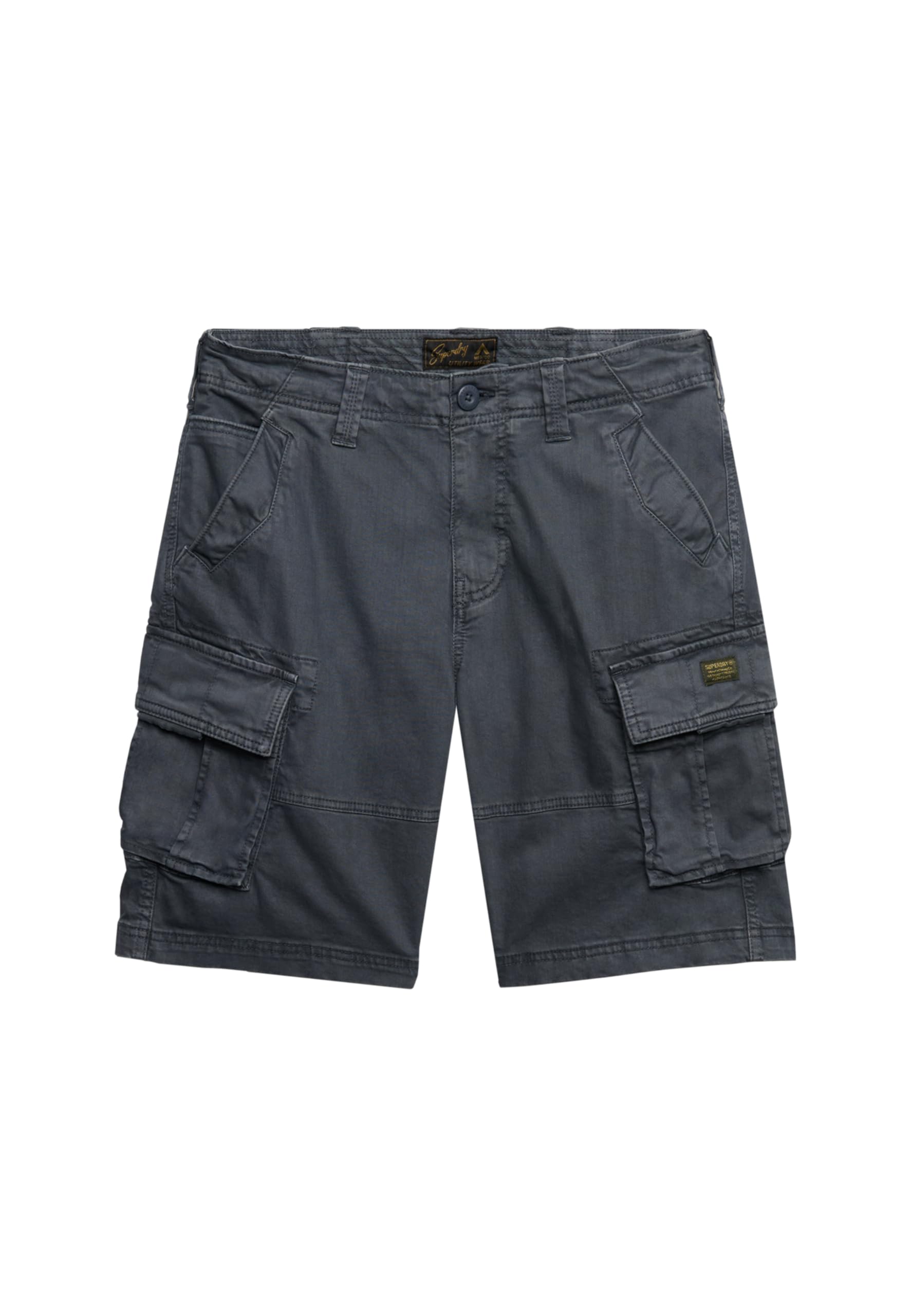Superdry Core Cargo Shorts, Dark Grey, Size 32, Men