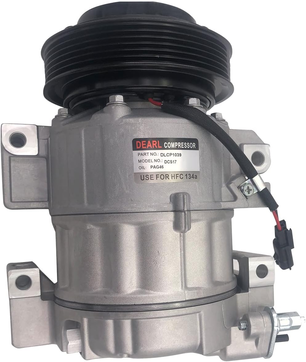 Dearl A/C AC air condition compressor with Clutch L4 2.5L compatible with Nissan 07-12 Altima Sentra 07 08 09 10 11 12 (2007 2008 2009 2010 2011 2012)