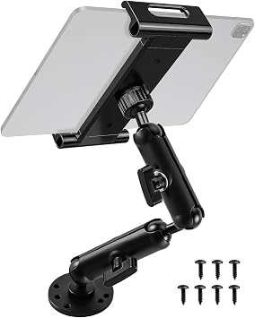Drill Base Tablet Mount, Industrial Alloy Holder for Truck Car Desk Boat