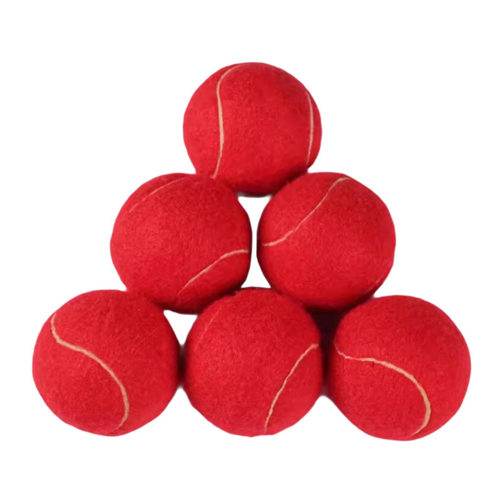 6 Piezas Pelotas de Tenis Bolas de Práctica Ejercicio Núcleo Cómodo Material Elástico Adecuado para Deportes de Tenis Juegos Exteriores
