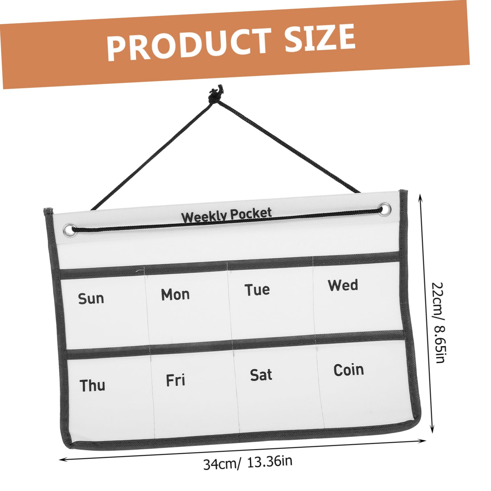 DECHOUS Hanging Wall Pocket Calendar Wall Calendar Pocket Lightweight Compact Storage Bag