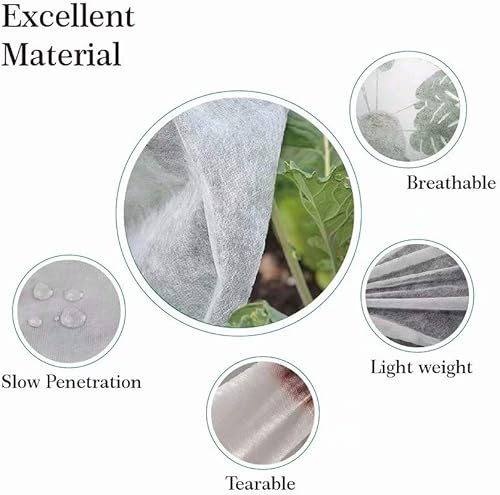 Miniatura 2 de Agfabric Cubiertas flotantes para hileras de plantas, protección contra la congelación, cubiertas para hileras de vegetales