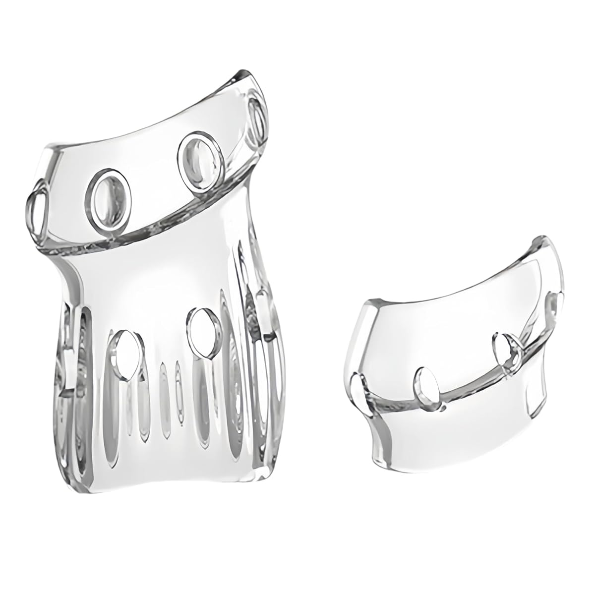 GOODLAND コックリング 包茎リング ペニスリング 通気孔 2点セット 通気性100% 快適 昼间用＆夜間用 人気 男性用 アダルトグッズ 大人のおもちゃ (透明)