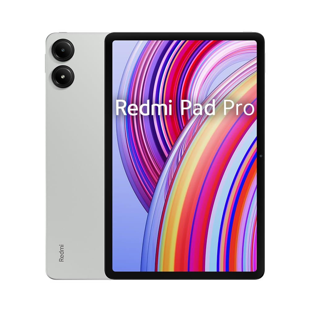 Xiaomi Redmi Pad Pro (Tablet) Con Anello, 2.4GHz Display 12.1", Batteria da 10.000 mAh, Ricarica rapida 33W, 6GB RAM-128GB ROM, Verde
