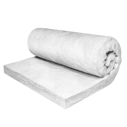 FORTLUFT Ceramic Fiber Insulation Exhaust Muffler Mat Packing 1.00''(25.4mm) x 12''(305mm) x 24''(610mm)