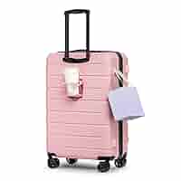 type V lucky / glen check pink Pサイズ Amazon.com | KYME 26 Inch Luggage TSA Approved Hard Shell