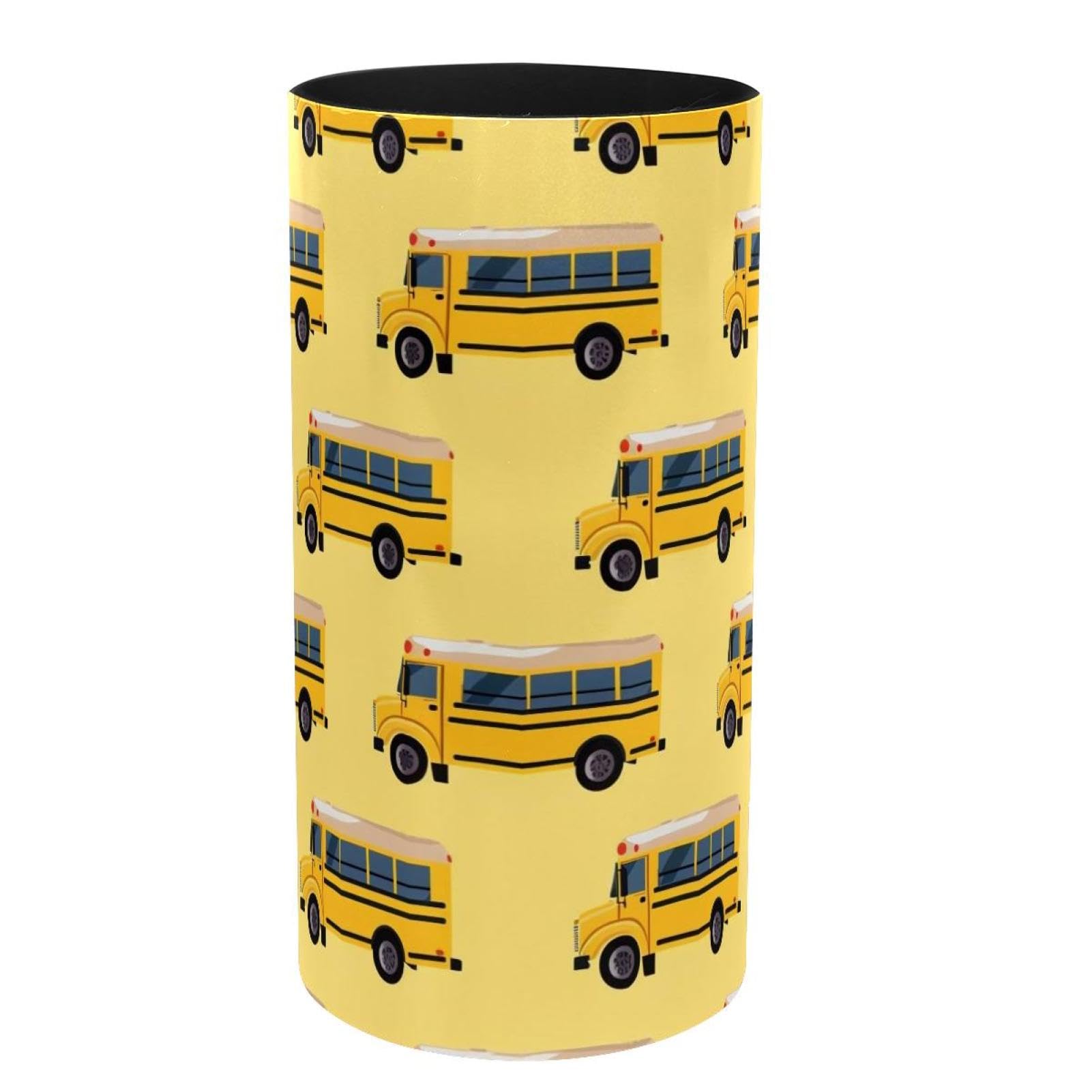 Organisateur de bureau bus scolaire avec boîte à musique et pot à crayons