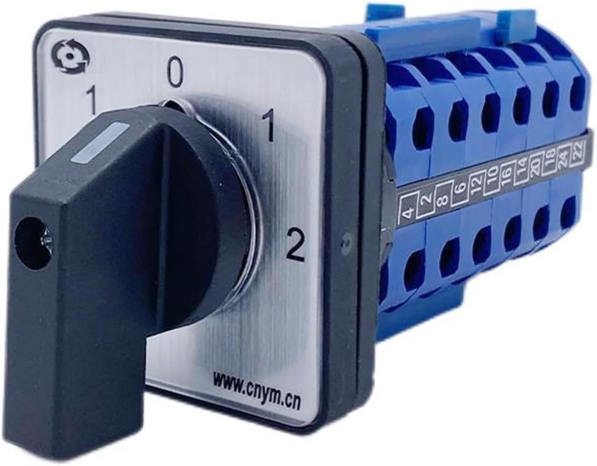 LW26-20/6 Cam Switch Panel Power Rotary Conversion 5 Position 24 Terminal Screw Silver YMW26