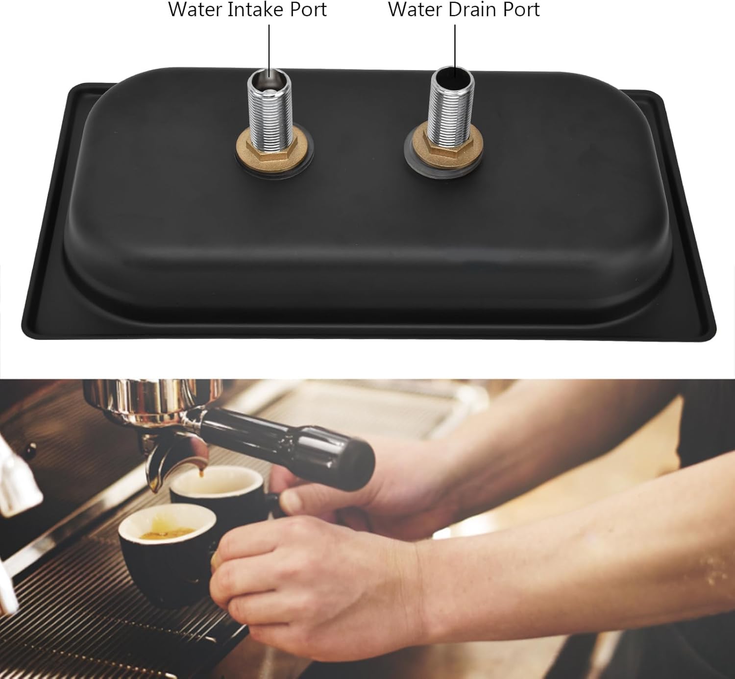 Lavador automático de tazas de acero inoxidable enjuague para vidrio Taza de café Bar en el hogar Cafetería Accesorios para enjuague de tazas Limpiador de tazas