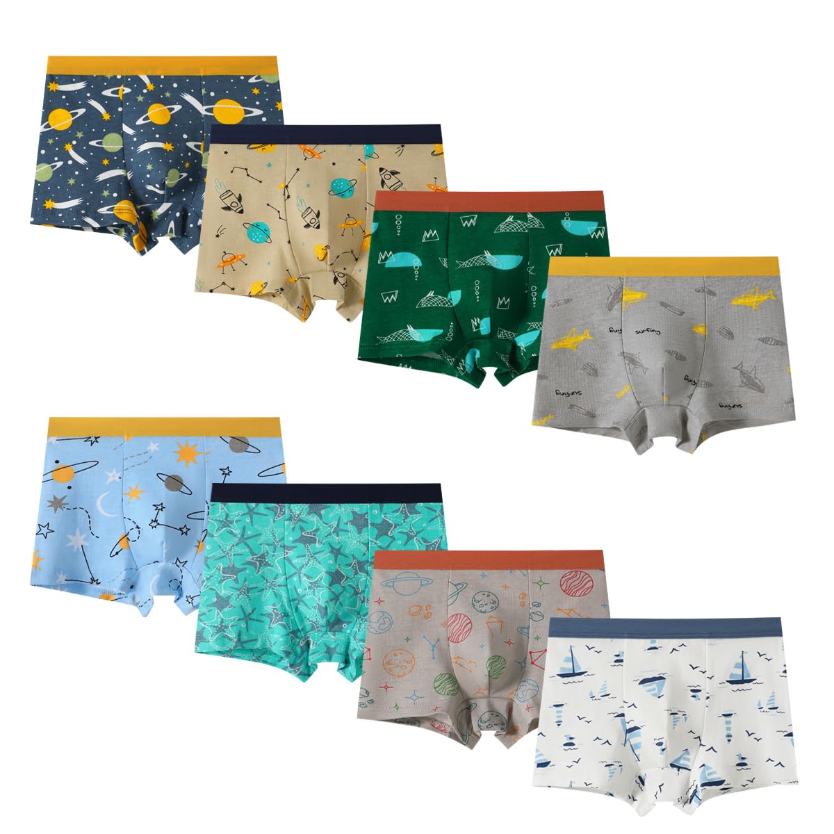 Mutande Boxer Bambini Dinosauro E Orso Polare - Confezione Da 12 Pezzi - Foto 3