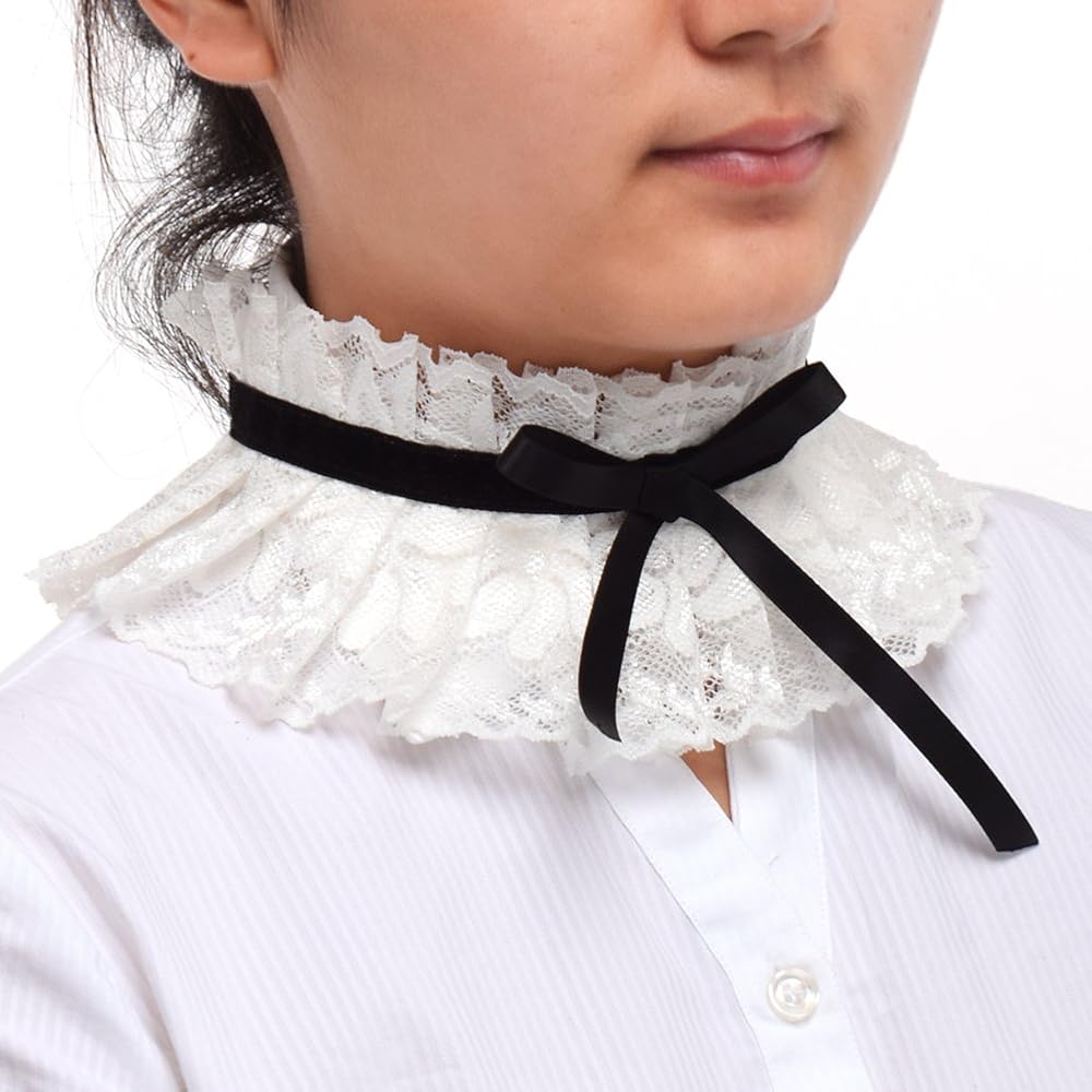 ワンピース Lumignon Bijou collar lace tiered dress DRESSES