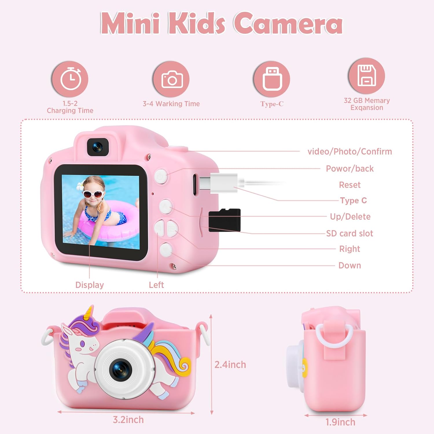 Kids Camera, Christmas Birthday Gifts for Kids, Bahrain Ubuy