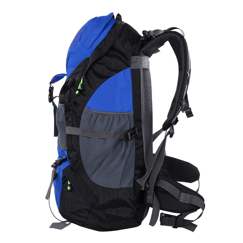 Alomejor Plecak turystyczny, 50 l, duży plecak turystyczny, outdoorowy, podróżny, wspinaczka górska, plecak kempingowy, dla mężczyzn i kobiet (56 x 36 x 23 cm, niebieski), niebieski