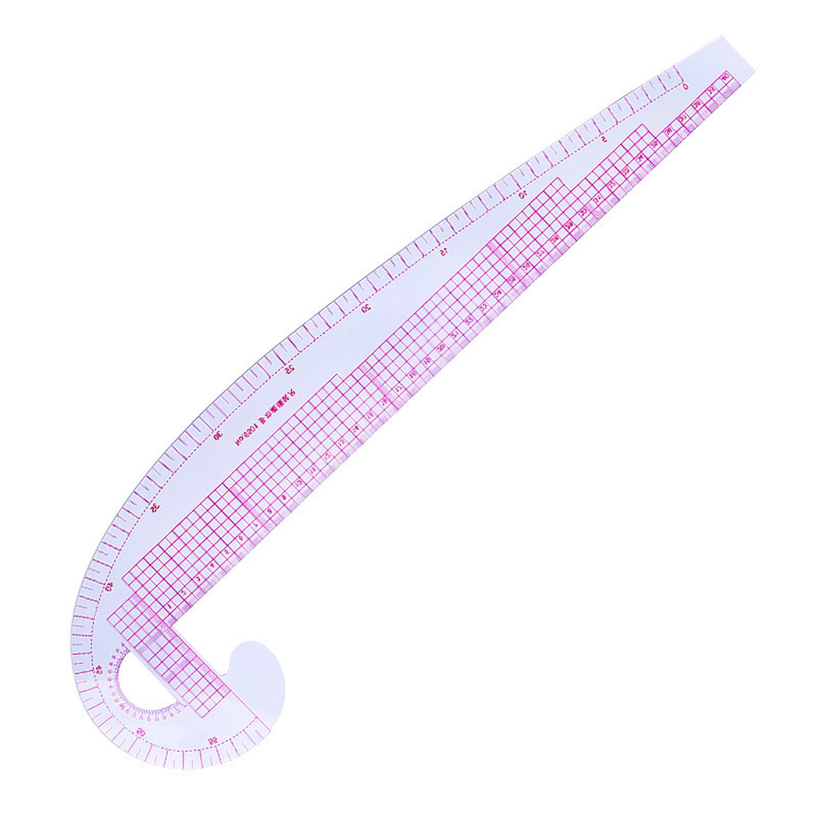 Yazhuq French Curved Ruler Multifunctional Patchwork Ruler Measure Ruler Dressmaking Drawing Template Tool Craft Sewing Tool