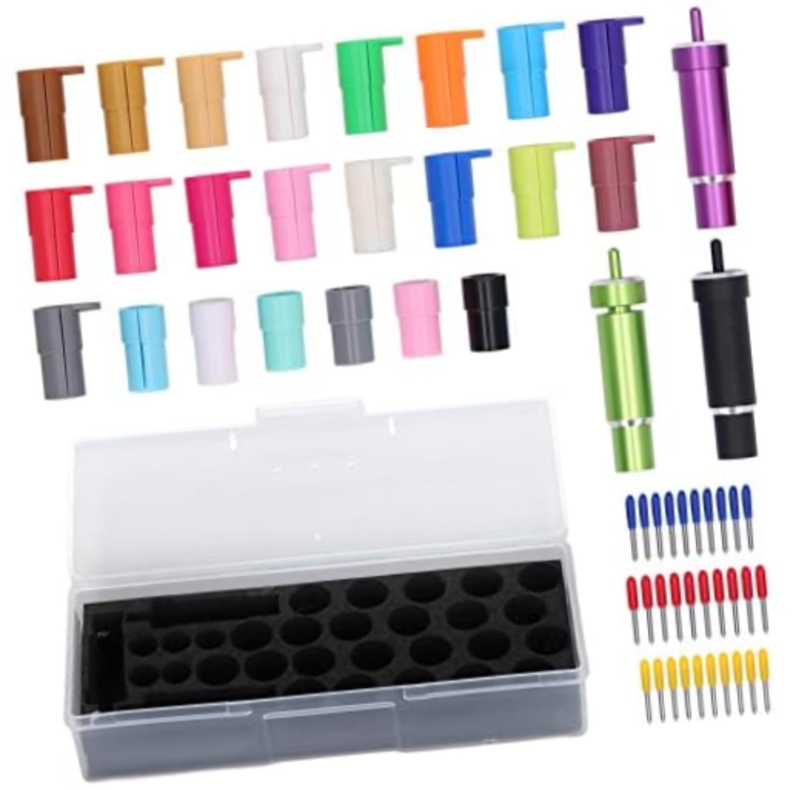 Accesorio para máquina cortadora, para soporte de cuchilla y kit de adaptador de bolígrafo, juego de piezas de repuesto con 30 cuchillas, 23 adaptadores, para Maker 3 Explore Air 2 One