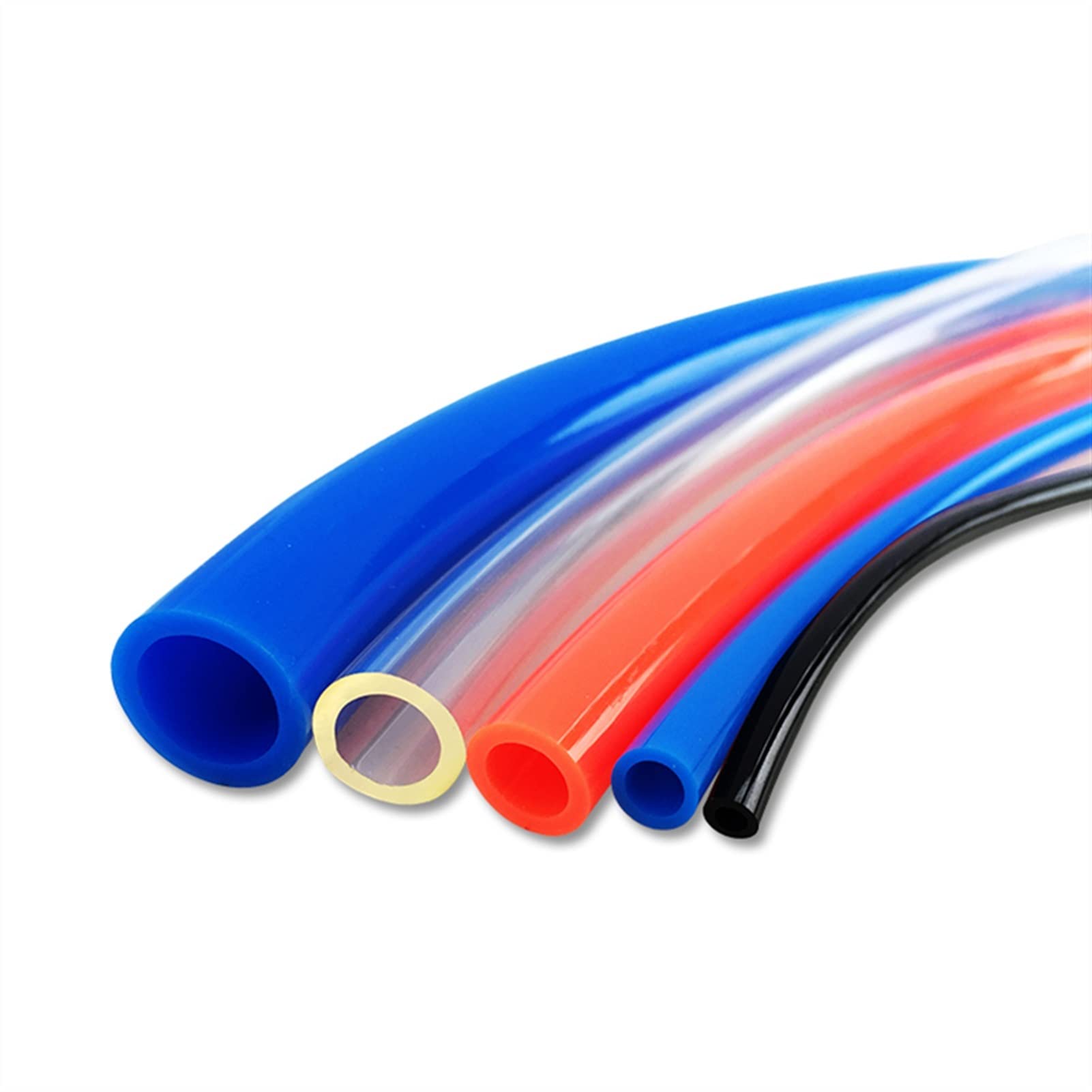 IBOWZ Tubo Flessibile in Silicone, Tubo per Pompa dell'Acqua in PVC inodore - Diametro Interno 2-25 mm, Tubo Trasparente 1 m/3 m