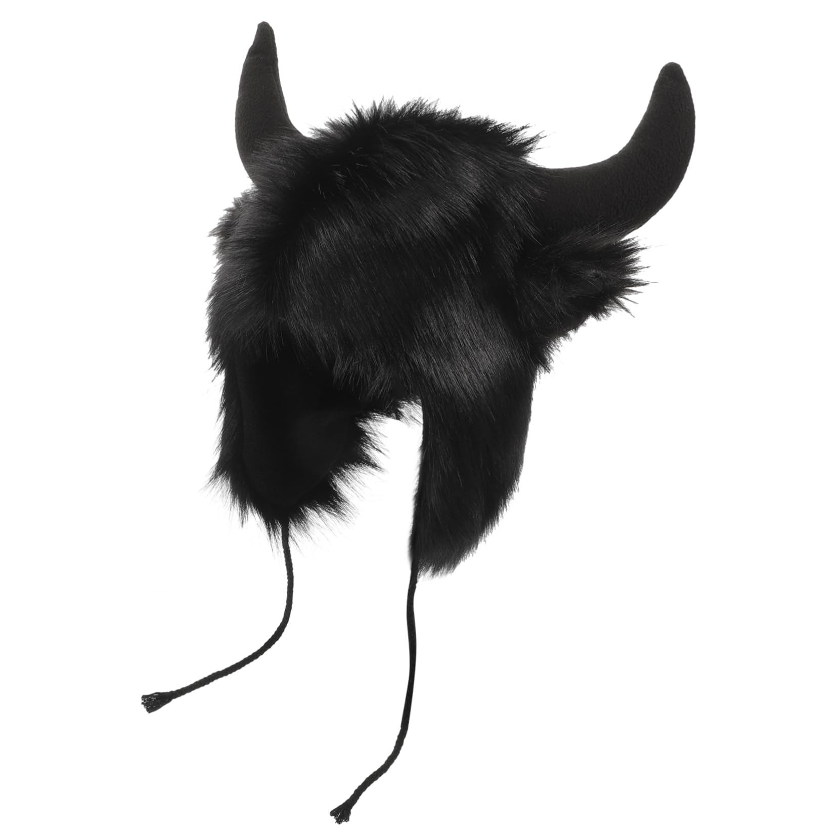FOMIYES Tapa Del Oído De Bocina Fiesta Diadema Con Orejas De Animales Sombreros De Halloween Sombrero De Dibujos Animados Sombrero De Animales Disfraz Negro Poliéster
